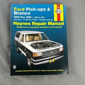 Ford pick-ups & Bronco (80-97) Haynes‎ Repair Manual (USA) (Paperback)